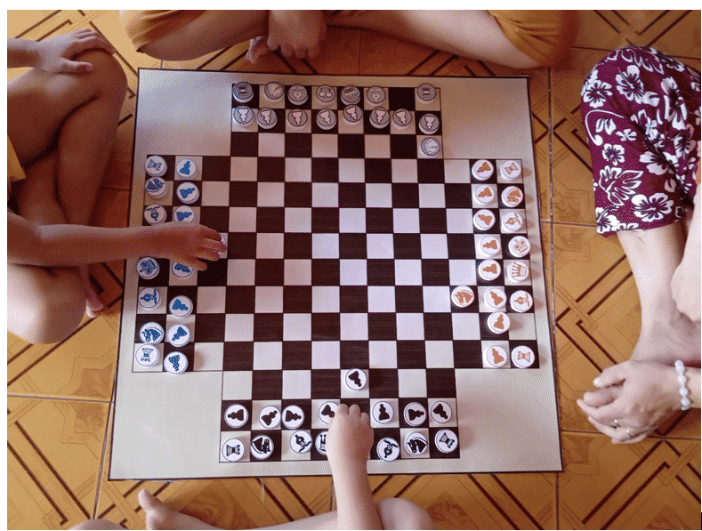 Cờ vua 4 người - phiên bản nâng cấp của cờ vua truyền thống